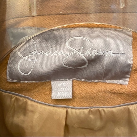JESSICA SIMPSON Mustard 50% Wool Jacket Size Xsmall - Picture 8 of 10